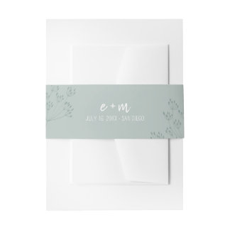 Bandeau De Faire-part Mariage de verdure printanière