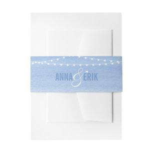 Bandeau De Faire-part Mariage de voyants de chaîne aquarelle