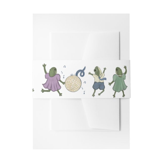 Bandeau De Faire-part Mariage des Grenouilles Danseuses  (Devant example)