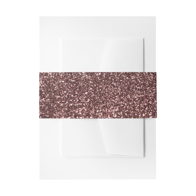 Bandeau De Faire-part Mariage d'image Glamor Rose Gold Parties scintilla (Devant example)