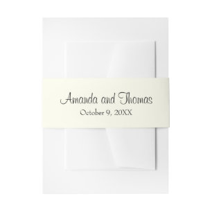 Bandeau De Faire-part Mariage d'ivoire de calligraphie chic