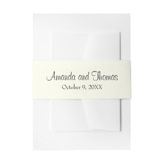 Bandeau De Faire-part Mariage d'ivoire de calligraphie chic