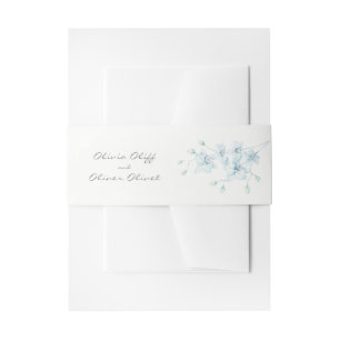 Bandeau De Faire-part Mariage d'orchidée bleu doux