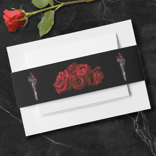Bandeau De Faire-part Mariage du groupe de Roses du ventre Red Dragon Sw