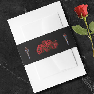 Bandeau De Faire-part Mariage du groupe de Roses du ventre Red Dragon Sw