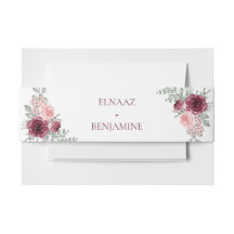 Mariage Élégant à l'Aquarelle de Rose Bourguignonn