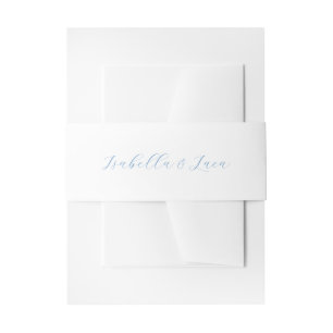 Bandeau De Faire-part Mariage élégant bleu et blanc de style côtier chic