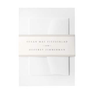 Bandeau De Faire-part Mariage Élégant de Calligraphie Minimaliste