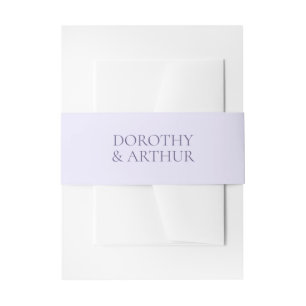 Bandeau De Faire-part Mariage Élégant Lilac Moderne
