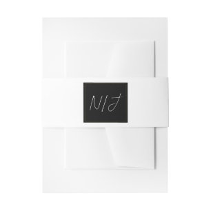 Bandeau De Faire-part Mariage Élégant Minimaliste Moderne Noir Blanc Or