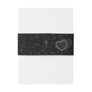 Bandeau De Faire-part Mariage élégant noir et blanc