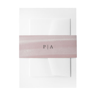 Bandeau De Faire-part Mariage élégant rose chic côtier