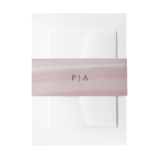 Bandeau De Faire-part Mariage élégant rose chic côtier (Devant example)