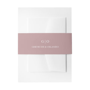 Bandeau De Faire-part Mariage Élégant Rose Classique