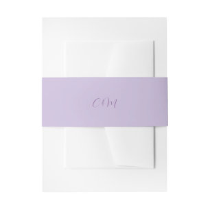 Bandeau De Faire-part Mariage en écriture lilas et lavande