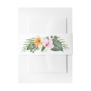 Bandeau De Faire-part Mariage en Foliage Botanique Tropical Paradise