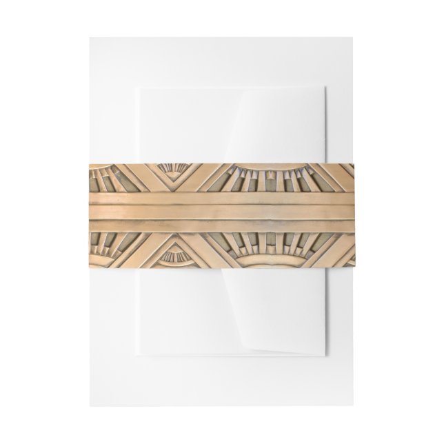 Bandeau De Faire-part Mariage en Or Antique (Devant example)
