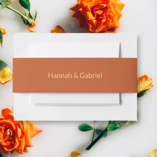 Bandeau De Faire-part Mariage en terre cuite