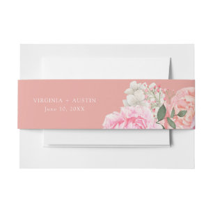Bandeau De Faire-part Mariage Fleur de Pêche