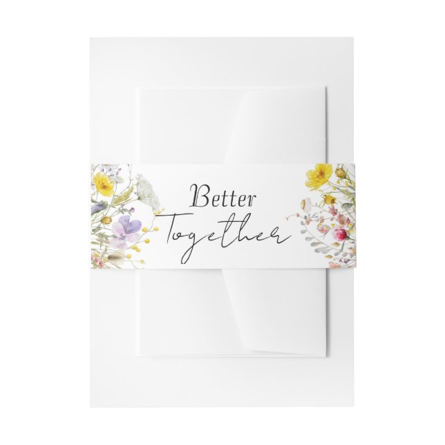 Bandeau De Faire-part Mariage Fleur de Printemps  (Devant example)