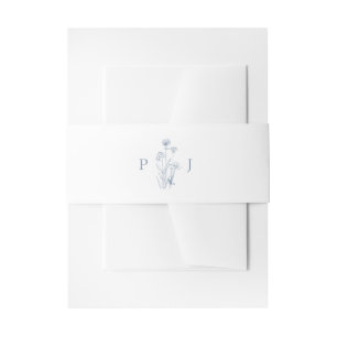 Bandeau De Faire-part Mariage Fleur sauvage de périphérique minimaliste 