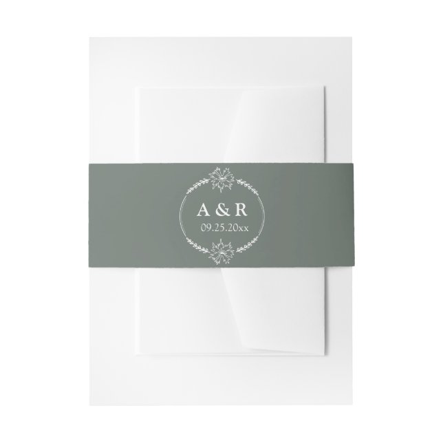Bandeau De Faire-part Mariage Fleurs de prairie (Devant example)