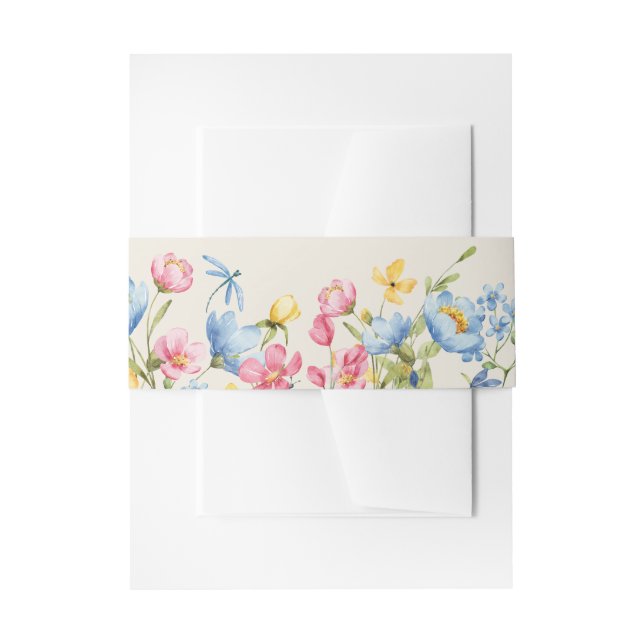Bandeau De Faire-part Mariage Floral Boho  (Devant example)