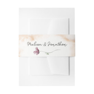 Bandeau De Faire-part Mariage Floral Botanique Miniature Vintage