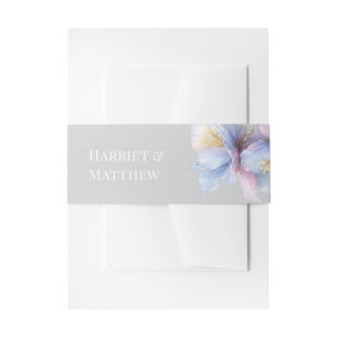 Bandeau De Faire-part Mariage Floral Botanique Pastel Artistique