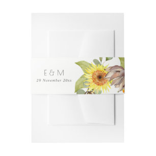 Bandeau De Faire-part Mariage FLORAL DE LA PINE EUCALYPTUS DE LA PNEUVE