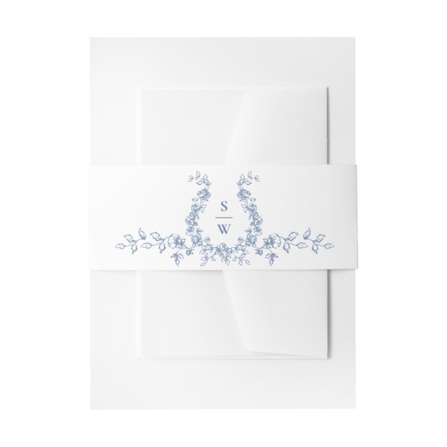 Bandeau De Faire-part Mariage Floral de la Renaissance (Devant example)