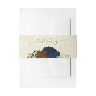 Bandeau De Faire-part mariage floral de terre cuite
