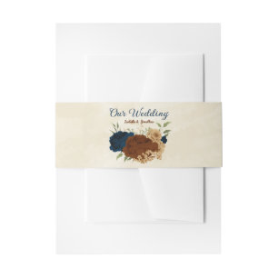 Bandeau De Faire-part mariage floral de terre cuite