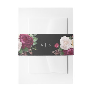 Bandeau De Faire-part Mariage Floral Élégant