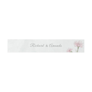Bandeau De Faire-part Mariage Floral Élégant à l'Aquarelle Pastel