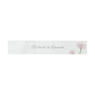 Bandeau De Faire-part Mariage Floral Élégant à l'Aquarelle Pastel