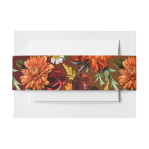 Bandeau De Faire-part Mariage Floral Floue de Crépuscule Élégant et Somb