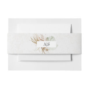 Bandeau De Faire-part Mariage floral romantique bohème