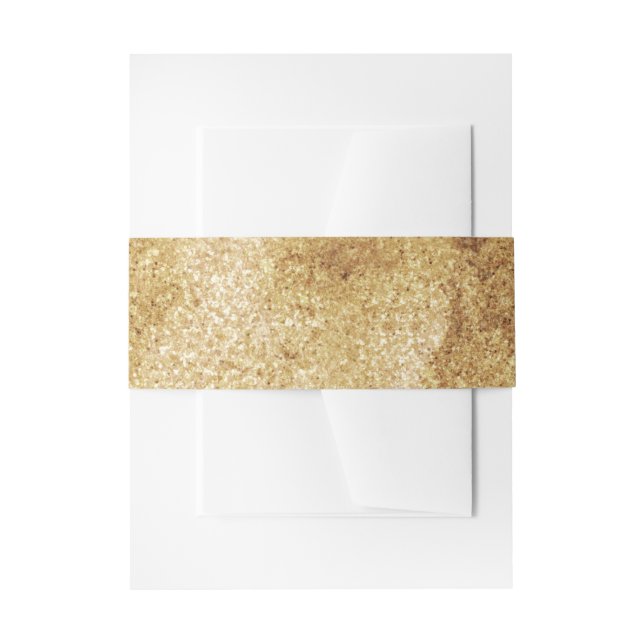 Bandeau De Faire-part Mariage glamour Faux Gold (Devant example)