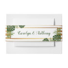 Mariage Gold Foil & Green Palm Leaf Beach