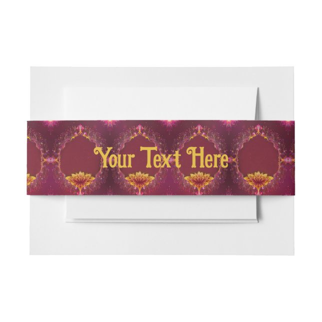 Bandeau De Faire-part mariage "Les fleurs éternelles : une célébration d (Devant Example)