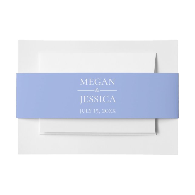 Bandeau De Faire-part Mariage LGBTQ Bleu Clair (Devant Example)