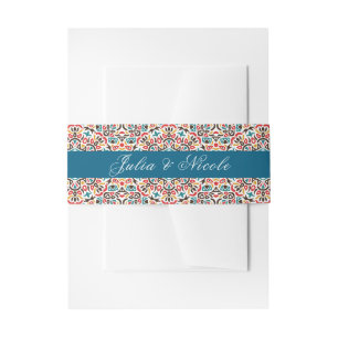 Bandeau De Faire-part Mariage Mandala Géométrique en Treillis Marocain