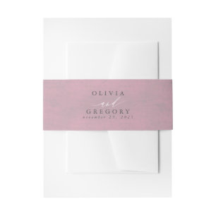Bandeau De Faire-part Mariage mauve gris mou