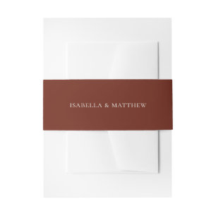Bandeau De Faire-part Mariage minimaliste boho typographie terracotta