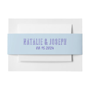 Bandeau De Faire-part Mariage moderne à la main coloré gras rétro