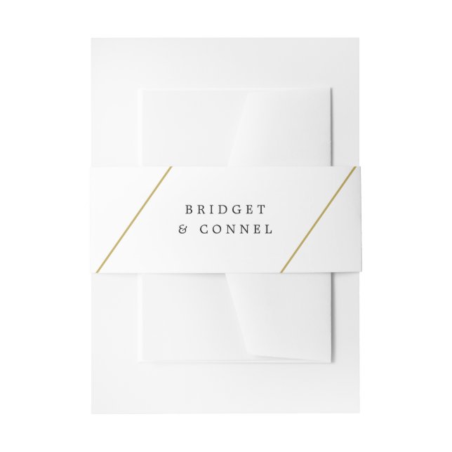 Bandeau De Faire-part Mariage Moderne Géométrique Bridget (Devant example)