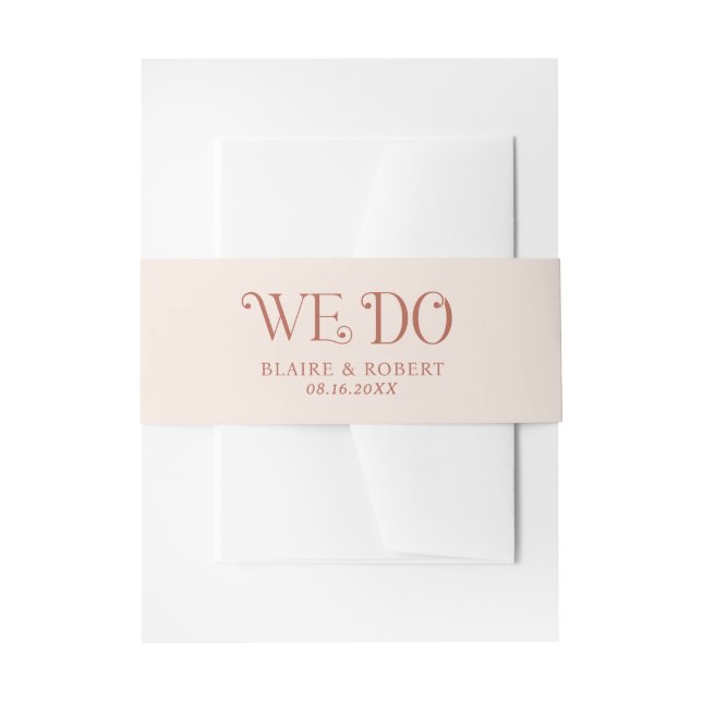 Bandeau De Faire-part Mariage Moderne Neutre de Blaire (Devant example)