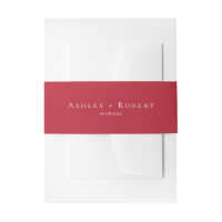 Mariage moderne rouge gras