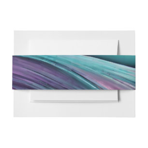 Bandeau De Faire-part Mariage-moderne-violet et Turquoise